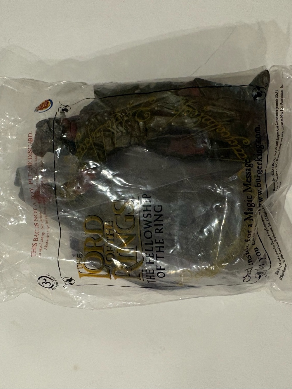 Brand New Lord of the Ring: The Fellowship of the Ring Burger King Toy